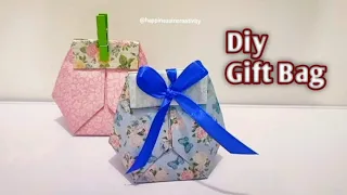 DIY Paper Gift Bag / Box | How to Make Origami Gift Bag | Eid Gift | Easy Paper Craft