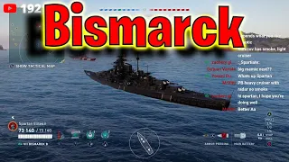 Bismarck Leads the Charge and Dominates! (World of Warships Legends)
