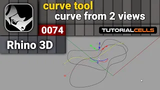 0074. curve from 2 views tool in rhino