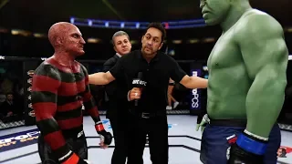 HULK vs FREDDY KRUEGER | HALLOWEEN | EA Sports UFC 3