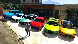 GTA 5 ✪ Stealing Luxury Audi Cars with Franklin ✪ (Expensive Real Life Cars)#9