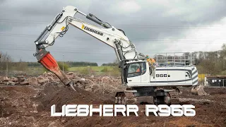 Liebherr excavators demolishing power station footings.  #liebherr #demolition #oilquick