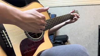 'Sunday morning' in finger style guitar