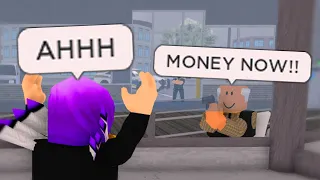 He Tried Robbing The Bank.. He Got Shot By The Cops.. (Roblox)