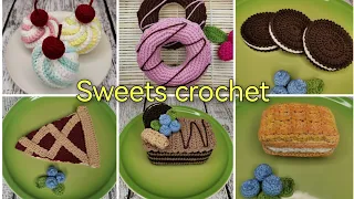 Food. Crochet sweets. Amigurumi.Viktoria KNITS 🧶