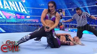 Clash at the Castle Liv Morgan vs Shayna Baszler Smackdown Women Championship Match Wrestling Fights