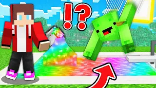 JJ Pranked Mikey with RAINBOW LAVA in Minecraft Funny Challenge - Maizen Mizen Mazien JJ and Mikey