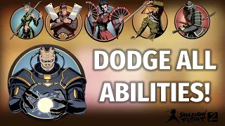 How to DODGE all BOSS abilities in Shadow Fight 2 (HERMIT, BUTCHER, WASP, WIDOW, SHOGUN, TITAN)