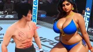 PS5 | Bruce Lee vs. Indian Super Model Lata (EA Sports UFC 5)
