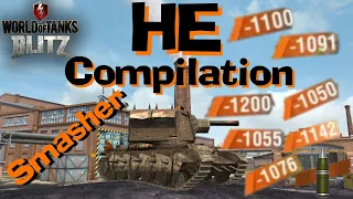 WOT Blitz Smasher 152mm HE Compilation // Usual Day in Blitz