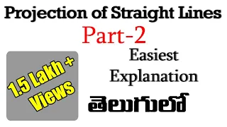 Projection of Straight Lines| Part-2| by Subhodaya| Video-4
