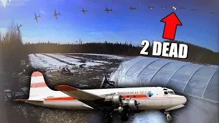 Douglas DC-4 Plane CRASHES into river near Fairbanks, AK (2 DEAD)