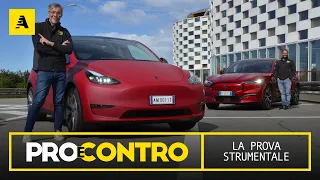 Tesla MODEL Y vs Ford MUSTANG Mach-e | PRO e CONTRO - PROVA STRUMENTALE