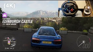 Forza Horizon 4 Audi R8 V10 Plus- | Logitech G29+TH8A Shifter Gameplay. | 4K |