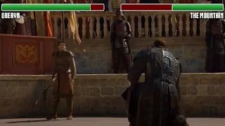 Oberyn vs. The Mountain WITH HEALTHBARS | HD | Game of Thrones