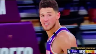 Devin Booker says “What? What? Thought so”