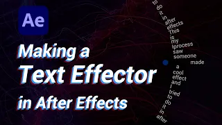 Text Effector in After Effects with expressions // #aftereffects #adobeaftereffects #aeplugins