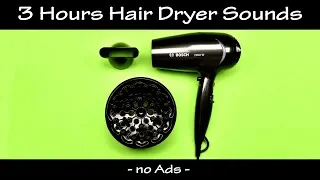 Hair Dryer Sound Compilation 23 | ASMR | 3 Hours Lullaby to Sleep