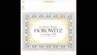 Horowitz CD42a   An Historic Return Horowitz at Carnegie Hall