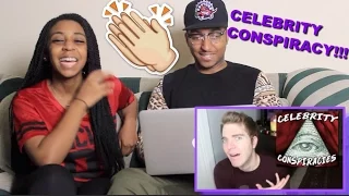 Couple Reacts : "CELEBRITY CONSPIRACY THEORIES!" by Shane Reaction!!!!