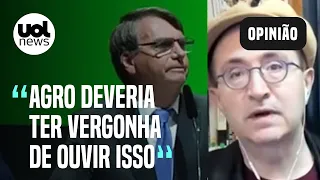 Reinaldo Azevedo: Bolsonaro faz fala de delinquente e é aplaudido por delinquentes em evento do agro
