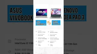 Asus Vivobook 15 Vs Lenovo IdeaPad 3 #crazygadgets  #shorts