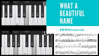 WHAT A BEAUTIFUL NAME - HILLSONG WORSHIP | PIANO TUTORIAL