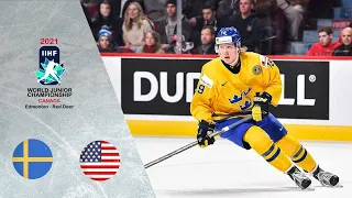 USA vs Sweden | Full Game Highligts | 2021 World Junior Championship  |