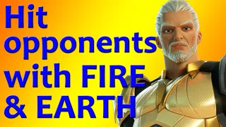 Hit opponents with firebending and earthbending in a single match in Fortnite! EASY and FAST