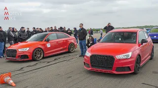 600HP Audi S1 vs 467HP Audi RS3