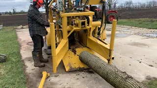 Firewood processor - chomper demonstration video