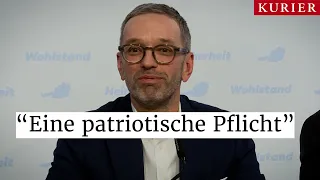 Herbert Kickl: "VdB, weniger denn je."