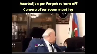 Azerbaijan PM forgot to turn of camera after zoom meeting#shorts