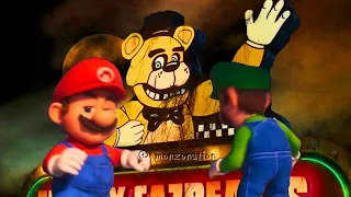 Mario & Luigi enter Five Nights at Freddy's Trailer