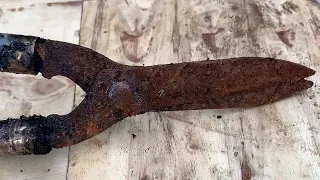 Restoration Old Hedge Shears Rusty - Restore Gardening Hand Tools //  Complete Amazing Restoration