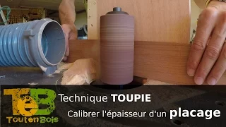 Une ponceuse calibreuse pour pas cher avec la toupie / Drum sander with a shapper