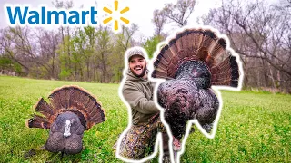 Epic WALMART Turkey Hunting CHALLENGE!!! (Catch Clean Cook)