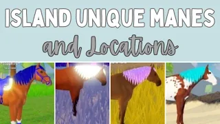 EVERY Island Unique Mane + Location + Pictures! (outdated) | Wild Horse Islands