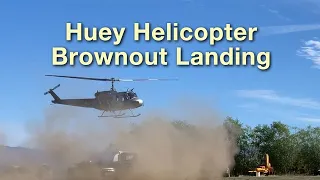 Huey Helicopter Brownout Landing