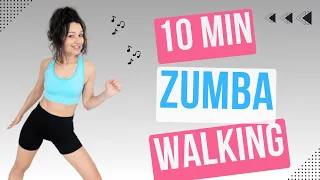 10 MIN ZUMBA WALKING WORKOUT - Beginner Zumba Dance Workout - Knee Friendly