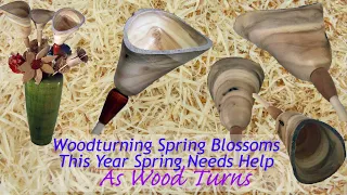 Woodturning Spring Blossoms - This Year Spring Needs Help