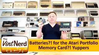 Atari Portfolio Memory Cards had Batteries?!