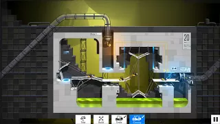 Bridge Constructor Portal Level 20 Best Solution