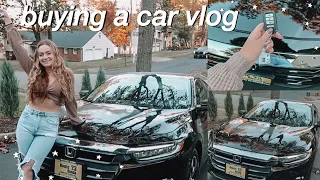 BUYING MY FIRST CAR AT 21 VlOG! CAR SHOPPING 2021 & BRAND NEW CAR TOUR 2022 HONDA INSIGHT HYBRID