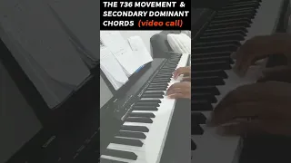 736 passing chord movement | Secondary dominant 7th chords