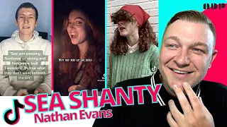 SEA SHANTY TikTok 🎵 💛  Ft. Nathan Evans (Wellerman) | Marc Daniel Patrick Reacts