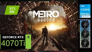 Metro Exodus EE | RTX 4070 Ti | 1440p, Extreme, RTX ON, DLSS ON