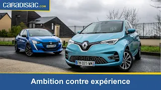 Comparatif Renault Zoé VS Peugeot e 208 : l'expérience rencontre l'ambition