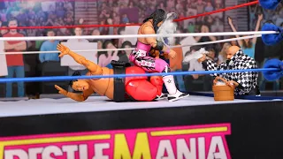 Wrestlemania 9 YokoZuna vs Bret Hart using WWE Figures and Toy Photography