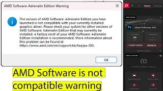 AMD Software Adrenalin Edition Not Opening |  amd software warning